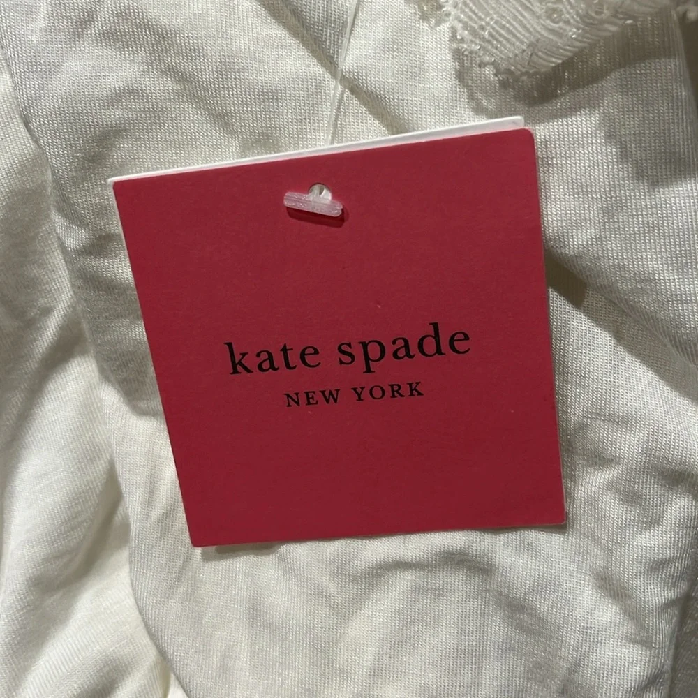 Kate Spade lace trim Mrs robe, size‎ XS/S, NWT